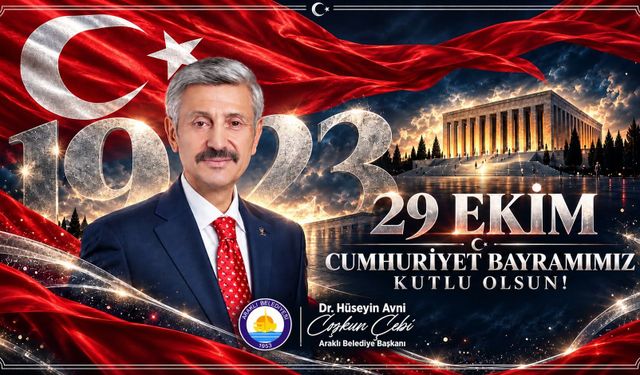 ARAKLI BELEDİYESİ - 29 EKİM CUMHURİYET BAYRAMI TEBRİĞİ