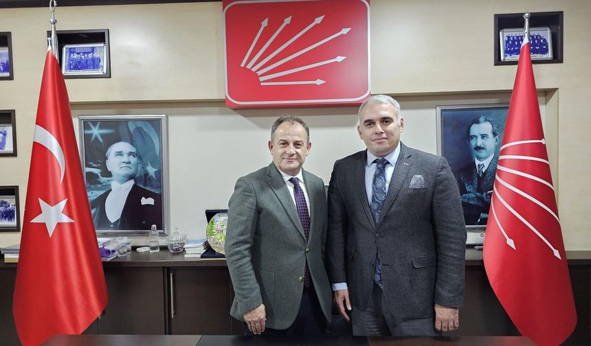 Başkan Velioğlu CHP İl Başkanı Mustafa Bak’ı Ziyaret Etti