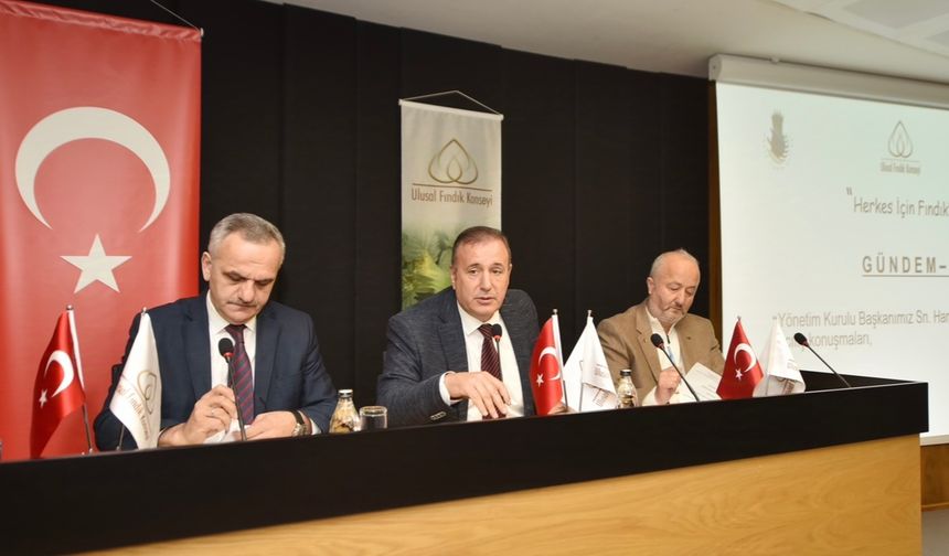 Ulusal Fındık Konseyi Genel Kurul toplantısı Giresun'da gerçekleştirildi