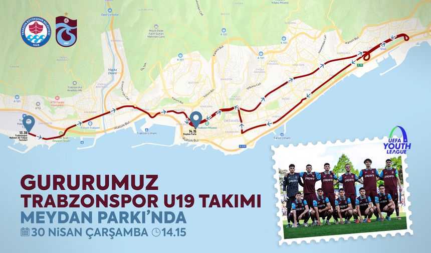 Avrupa İkincisi Trabzonspor U19’a Coşkulu Karşılama