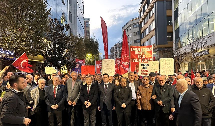 CHP Trabzon’dan İmamoğlu iddianamesine protesto