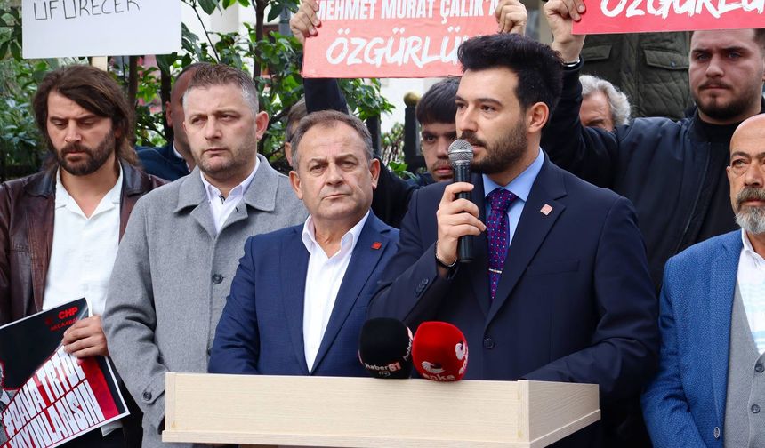 Trabzon'da İmamoğlu Davası "TRT'de yayınlansın" eylemi