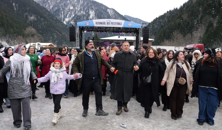 Uzungöl Kış Festivali'ne muhteşem katılım