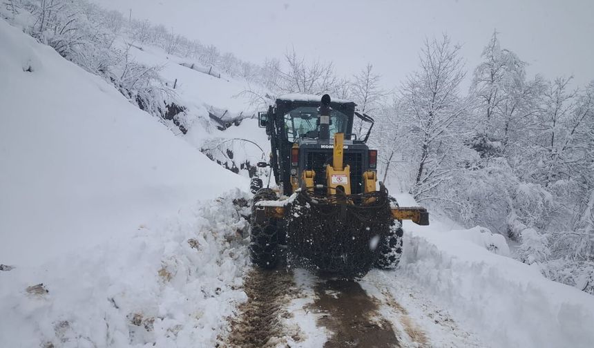 BÜYÜKŞEHİR EKİPLERİNDEN KAR SEFERBERLİĞİ