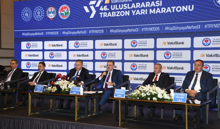 46. Uluslararası Trabzon Yarı Maratonu lansmanı törenle yapıldı