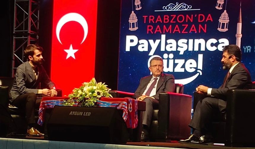 Başkan Genç, “Trabzon’da Ramazan” söyleşisinde konuştu:  "RAMAZAN-I ŞERİF, UNUTTUĞUMUZ DEĞERLERİ BİZLERE HATIRLATIYOR"