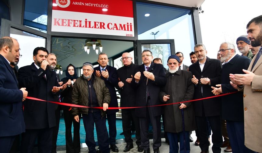 Arsin Kefeliler Camii Dualarla İbadete Açıldı