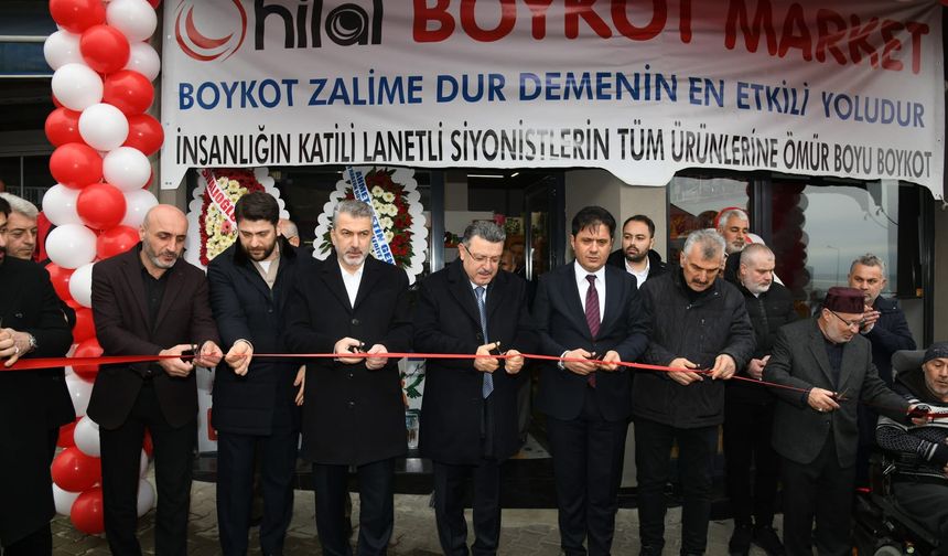 Trabzon’da “Boykot Market” törenle açıldı!