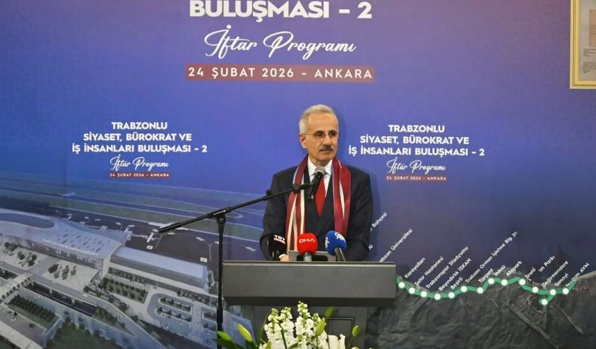 Bakan Uraloğlu: "Trabzon-Samsun arası hızlı trenle 2 saate düşecek"