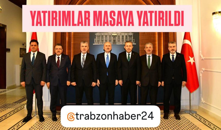 Trabzon Valiliği’nde Yatırımlar Masaya Yatırıldı