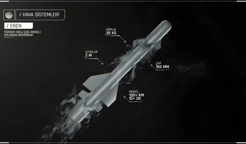 ROKETSAN’ın yeni füzesi Eren Bülbül ismini taşıyacak