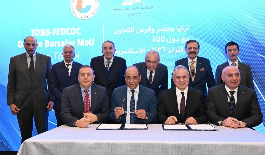 TTSO Başkanı Çelebi Mısır’da iş birliği anlaşmasına imza attı