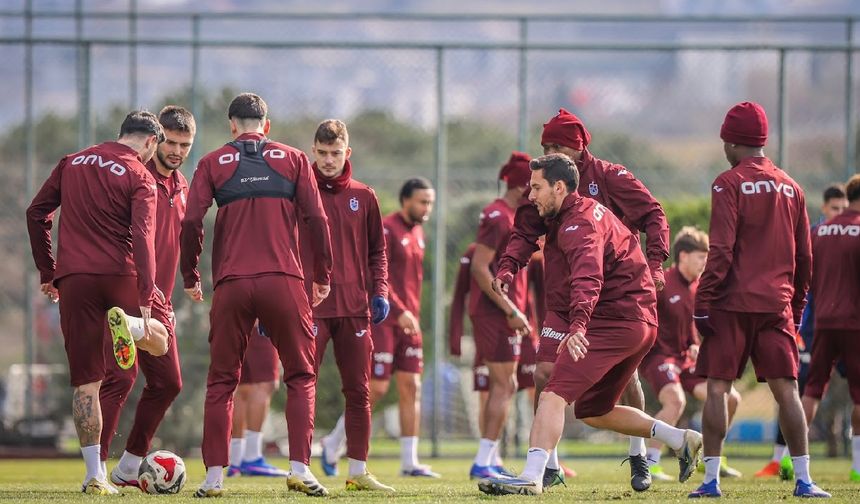 Trabzonspor Samsunspor maçı hazırlıklarını tamamladı