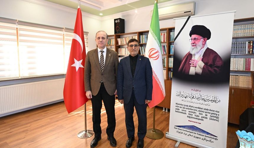 KTÜ Rektörü Prof. Dr. Çuvalcı’dan İran Başkonsolosluğu’na Taziye Ziyareti