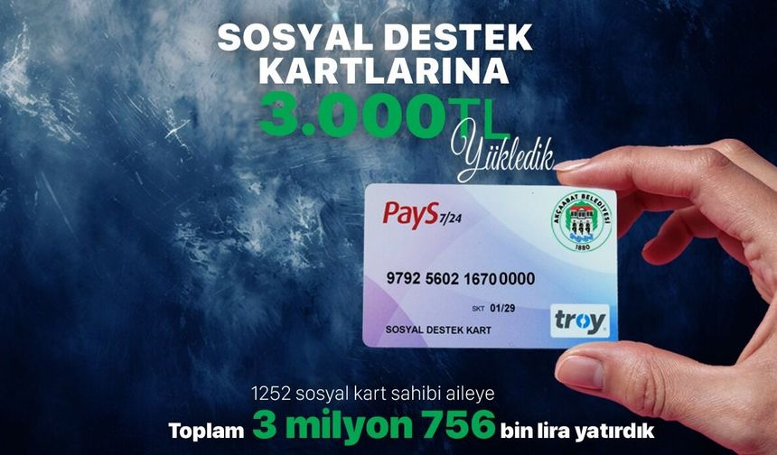 AKÇAABAT BELEDİYESİ’NDEN İHTİYAÇ SAHİBİ AİLELERE 3 MİLYON 756 BİN TL DESTEK