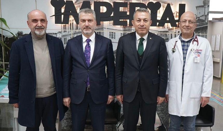 Trabzon Valisi Tahir Şahin'den Özel İmperial Hastanesi Yönetimine iade-i ziyaret