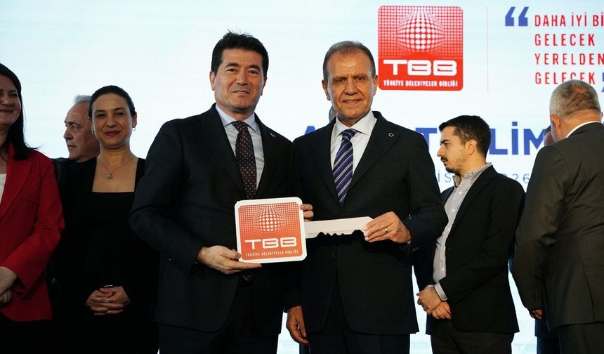 BAŞKAN KAYA, TBB’NİN HİBE ETTİĞİ İŞ MAKİNESİNİ TESLİM ALDI