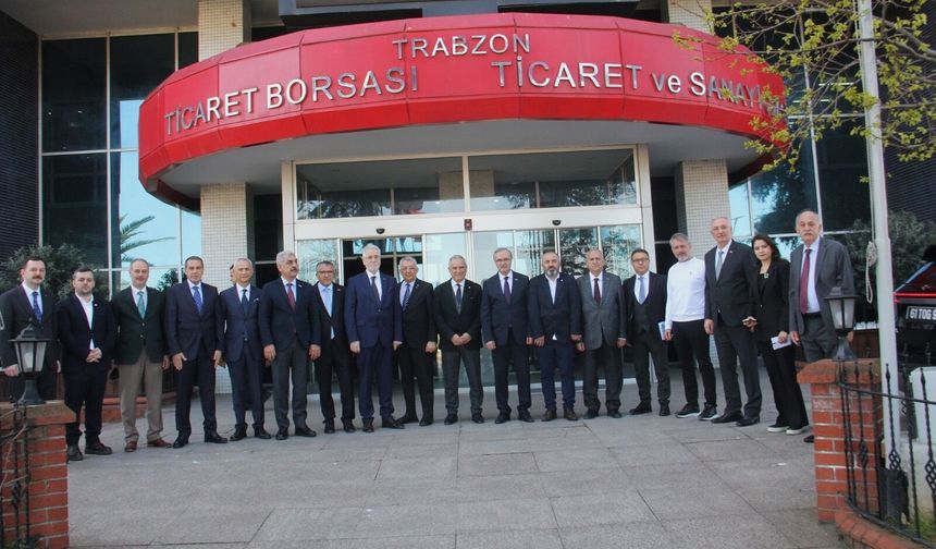 OSBÜK Heyeti Trabzon Ticaret Borsası’nda…