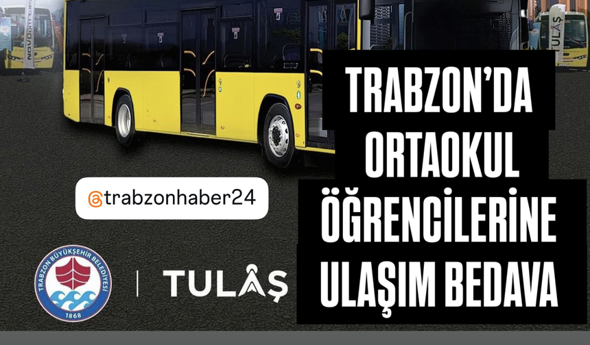 BÜYÜKŞEHİR, ORTAOKUL ÖĞRENCİLERİNE DE ULAŞIMI ÜCRETSİZ YAPTI