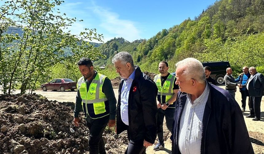 Yılmaz Büyükaydın Heyelan Bölgesinde