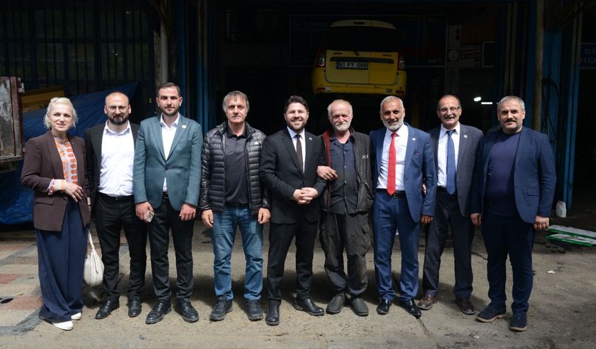 BAŞKAN KALKIŞIM SÜRMENE’DE SANAYİ ESNAFI İLE BULUŞTU