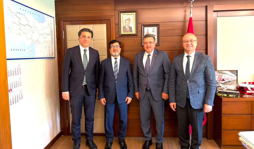 BAŞKAN GENÇ’TEN GENEL MÜDÜR EYİGÜN’E ZİYARET