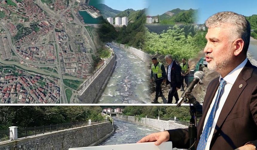 TRABZON’UN HIRÇIN DERELERİ DSİ YATIRIMLARIYLA KONTROL ALTINA ALINIYOR
