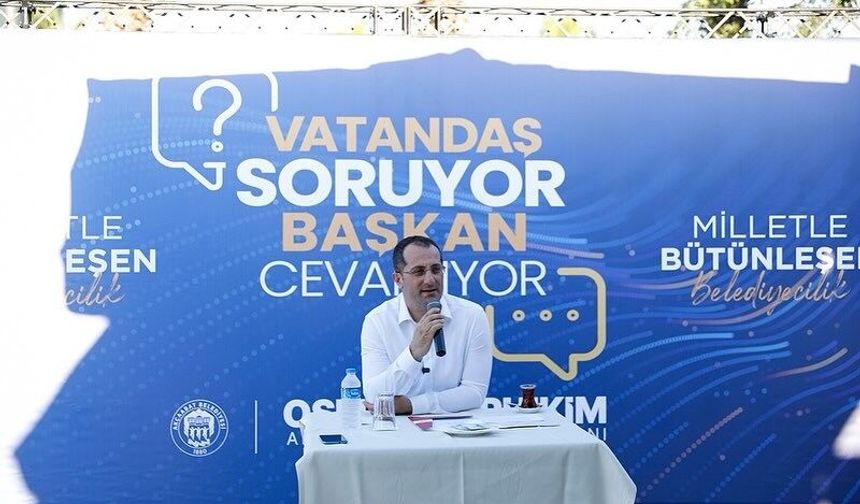 VATANDAŞ SORDU, BAŞKAN CEVAPLADI