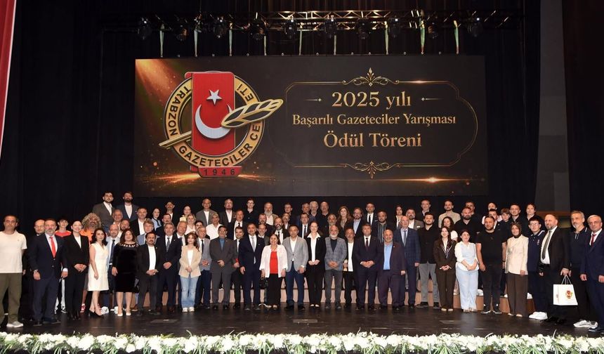 TGC Trabzon’da Başarılı Gazetecileri Ödüllendirildi