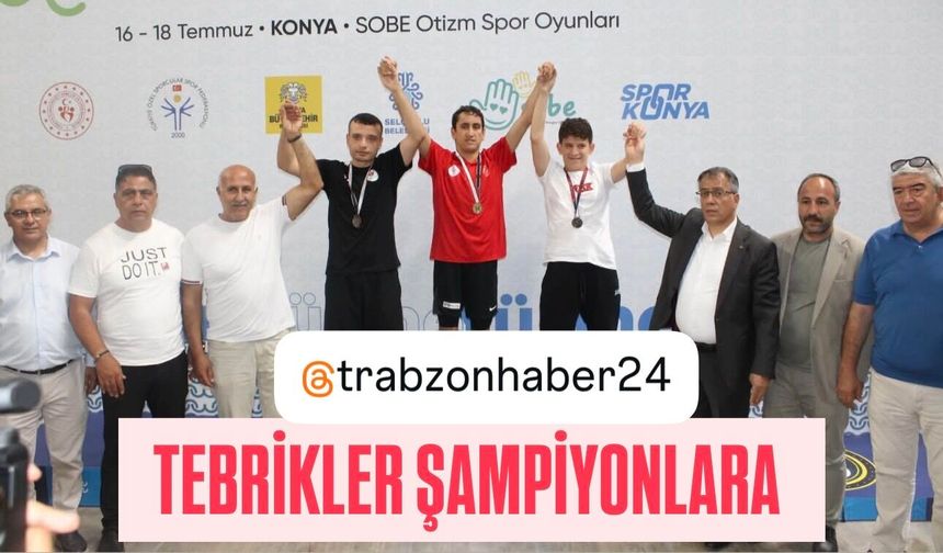 TRABZON BÜYÜKŞEHİR BELEDİYE SPOR YÜZÜCÜLERİ TÜRKİYE ŞAMPİYONASI’NDA MADALYALARA AMBARGO KOYDU