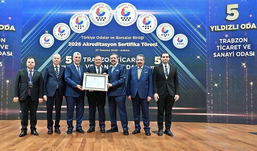 TTSO Akreditasyon Belgesi’ni Bakan Bolat ve Başkan Hisarcıklıoğlu’ndan aldı