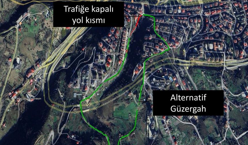 Büyükşehir'den kapalı yol uyarısı  GÜVELİOĞLU CADDESİ'NİN BİR BÖLÜMÜ 15 EYLÜL'E KADAR TRAFİĞE KAPATILACAK
