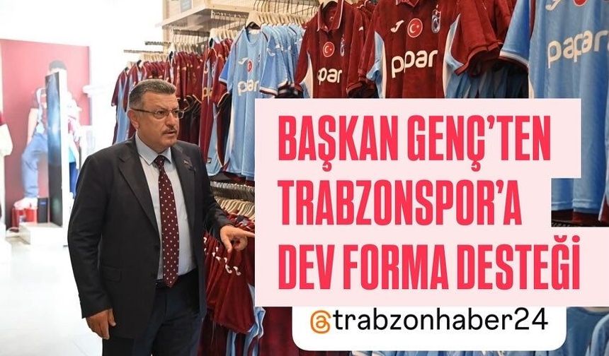 Trabzonspor'a büyük destek  BAŞKAN GENÇ 6 BİN 661 FORMA ALARAK KAMPANYA BAŞLATTI