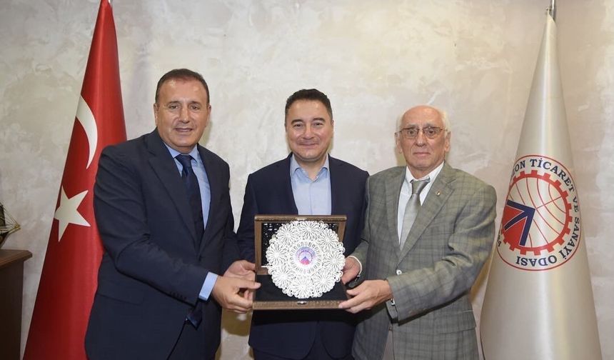 DEVA Partisi Genel Başkanı Babacan'dan TTSO'ya ziyaret