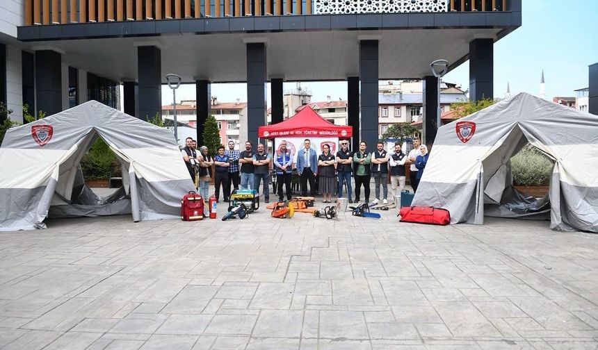 ORTAK EKİBİ, OLASI AFET VE ACİL DURUMLARDA GÖREVE HAZIR