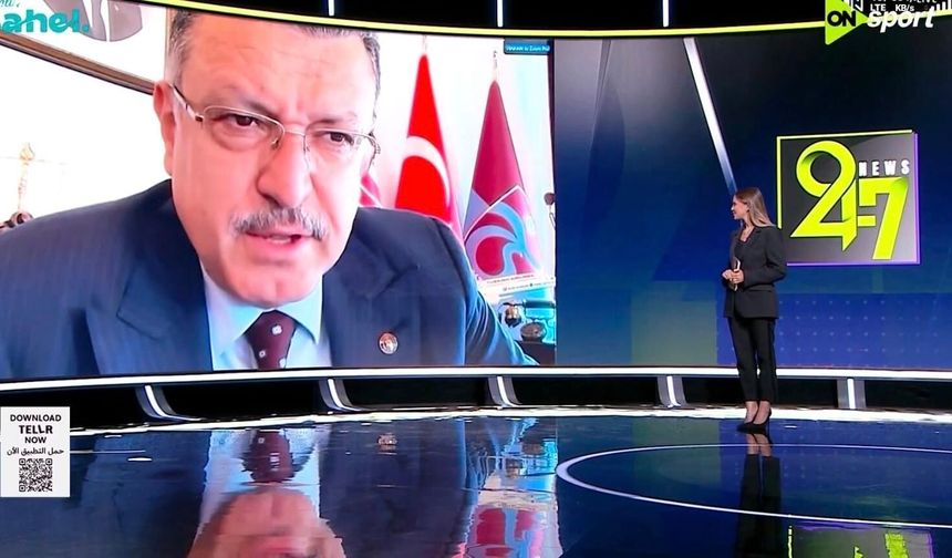 BAŞKAN GENÇ MISIR TELEVİZYONUNA TRABZON’U ANLATTI