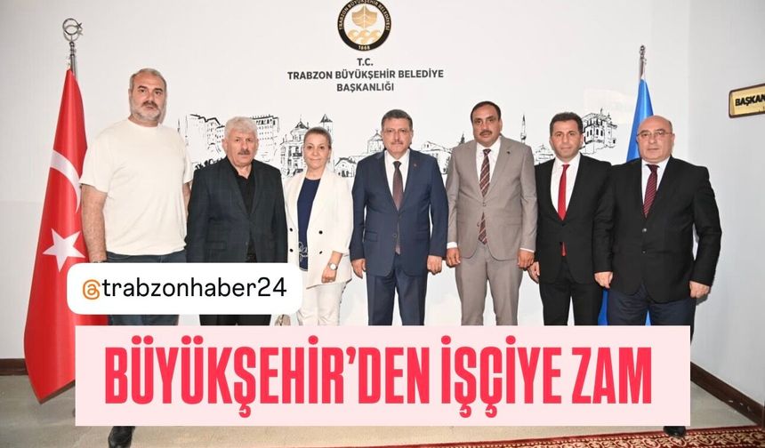 BÜYÜKŞEHİR'DEN İŞÇİYE YÜZDE 20,76 ZAM