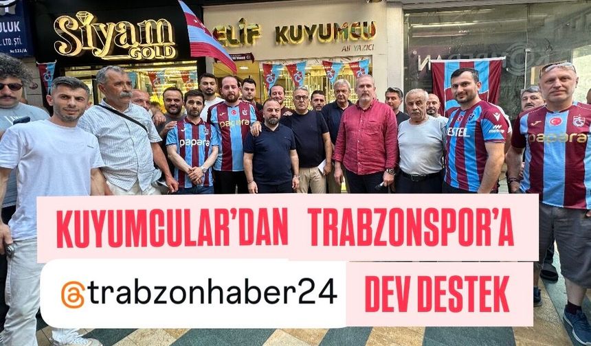Trabzonspor’a kuyumculardan 1.061 formalık dev destek