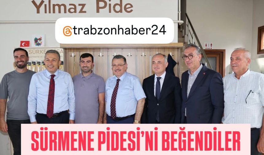 TRABZON PROTOKOLÜ SÜRMENE YILMAZ PİDE’DE BULUŞTU