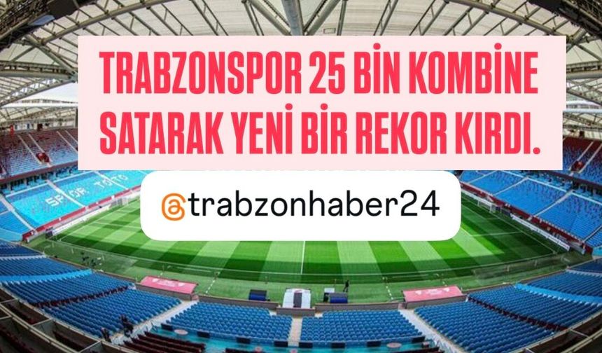 TRABZONSPOR’DAN TARİHİ REKOR