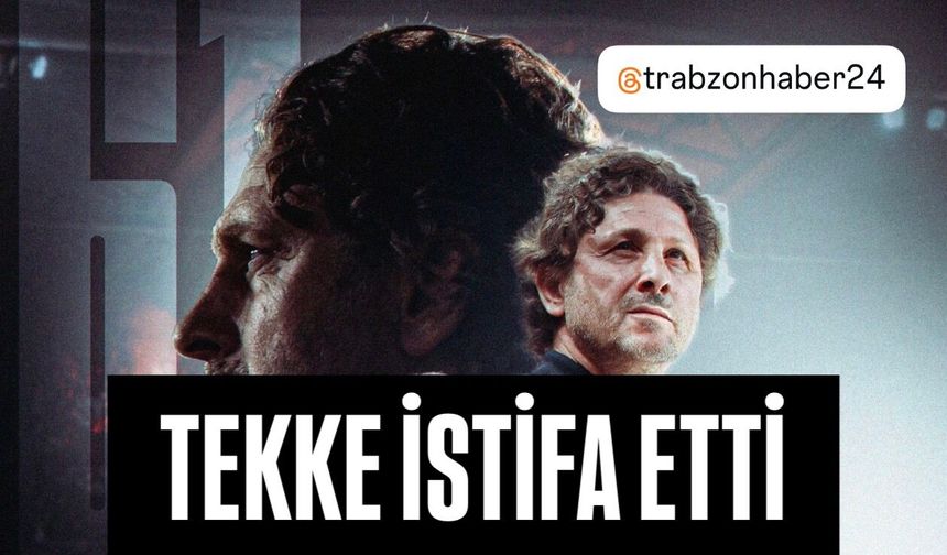 Trabzonspor'da Fatih Tekke istifa ettiğini böyle duyurdu “Herkes hakkını helal etsin”!