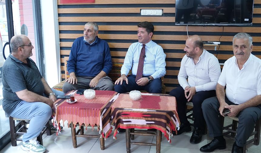 BAŞKAN KAYA, YENİMALLE VE PAZARKAPI’DA ESNAFLA BİR ARAYA GELDİ