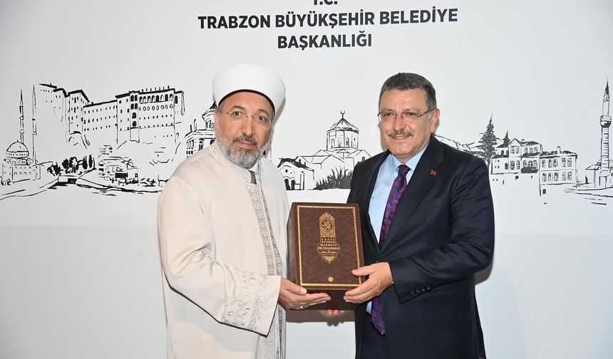 DİYANET İŞLERİ BAŞKANI ARPAGUŞ’TAN BÜYÜKŞEHİR BELEDİYESİ’NE ZİYARET