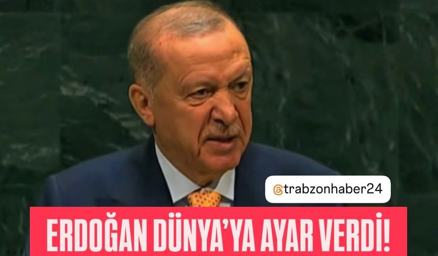 Erdoğan suçlarını bir bir yüzlerine vurdu: İsrail heyeti salonu terk etti!