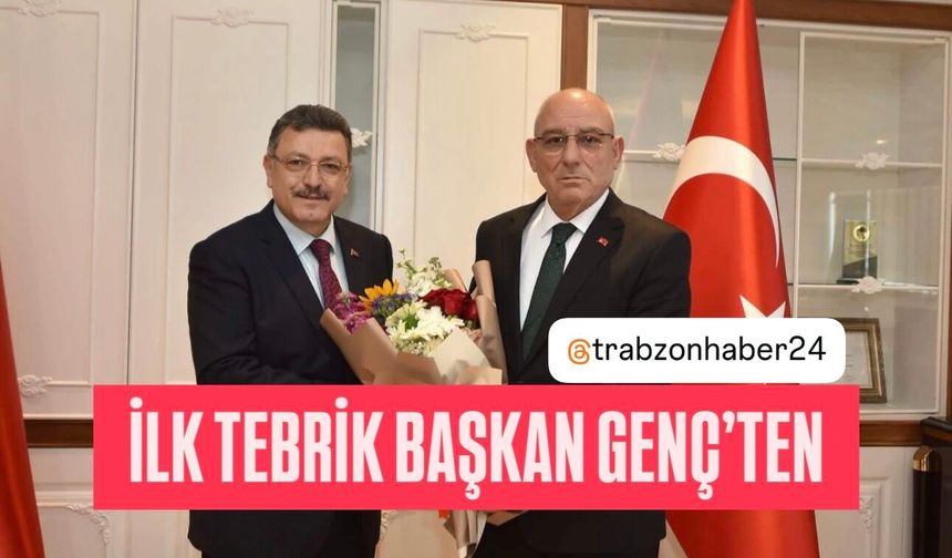 BAŞKAN KARA’YA İLK TEBRİK BAŞKAN GENÇ’TEN