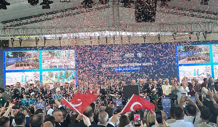 Trabzon Şehir İçi Raylı Ulaşım Sistemi Temeli Atıldı!