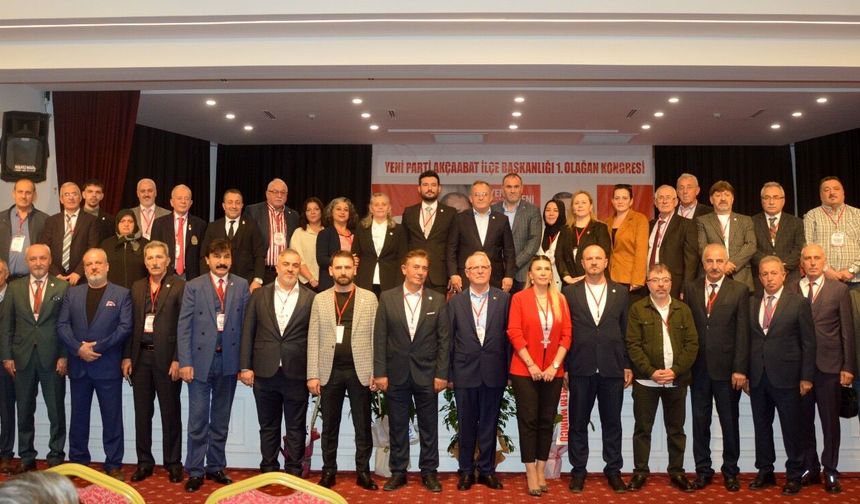 YENİ Parti Akçaabat İlçe Örgütü’nün ilk olağan genel kurul toplantısı yapıldı