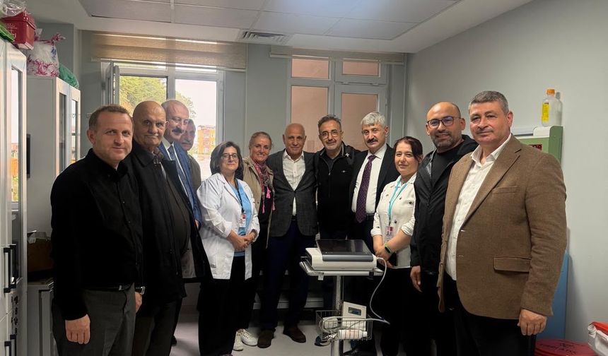 ARAKLI BAYRAM HALİL DEVLET HASTANESİNE TIBBİ CİHAZ DESTEĞİ