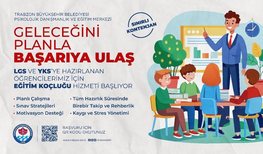 BÜYÜKŞEHİR'DEN LGS VE YKS ÖĞRENCİLERİNE DESTEK