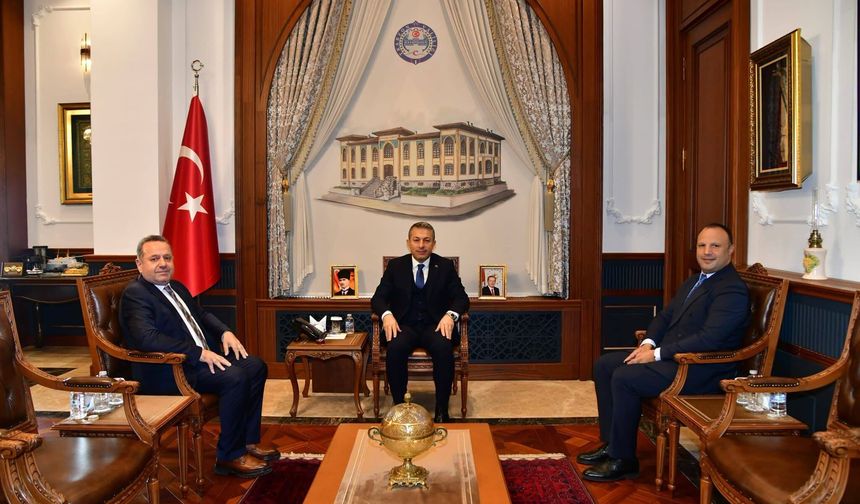 THE GRAND HOTEL SAHİBİ VE YÖNETİCİSİNDEN VALİ ŞAHİN’E ZİYARET